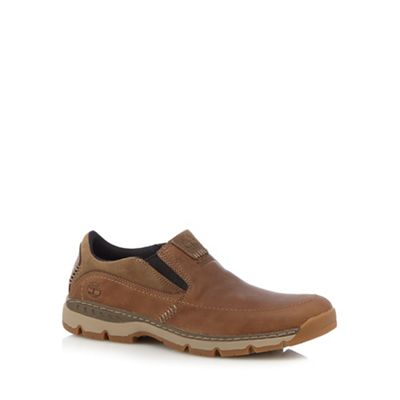 Timberland Big and tall light brown 'fuller st' slip-on shoes